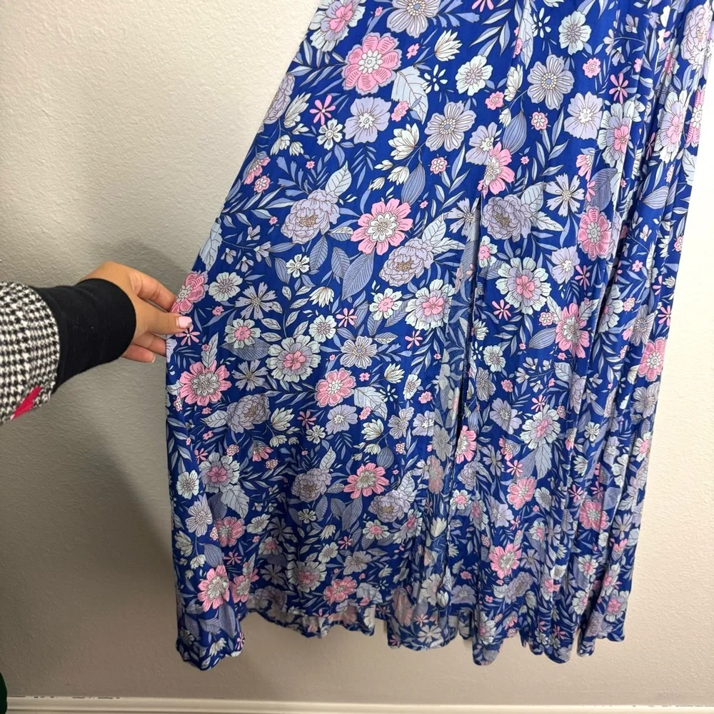 Abel The Label Blue Bell Cottage Floral Maxi Dress‎ - Picture 7 of 9